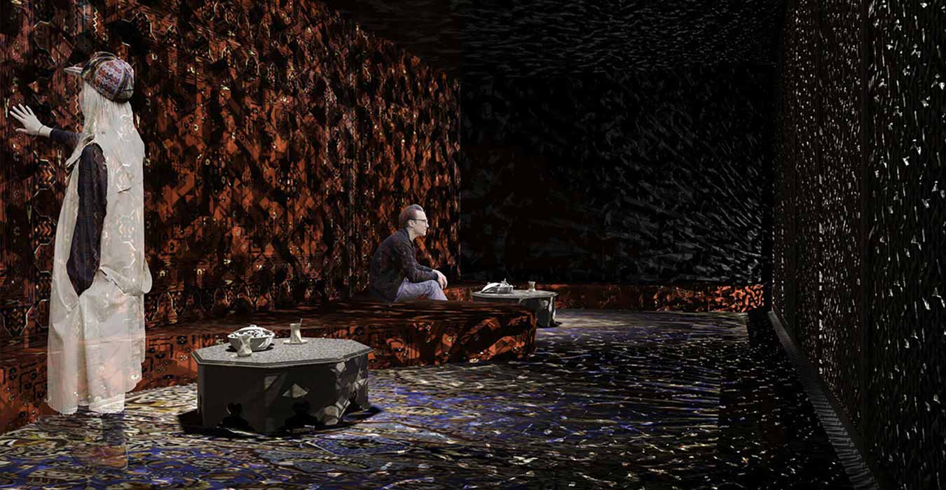 The room of senses with installations incorporating the five senses.