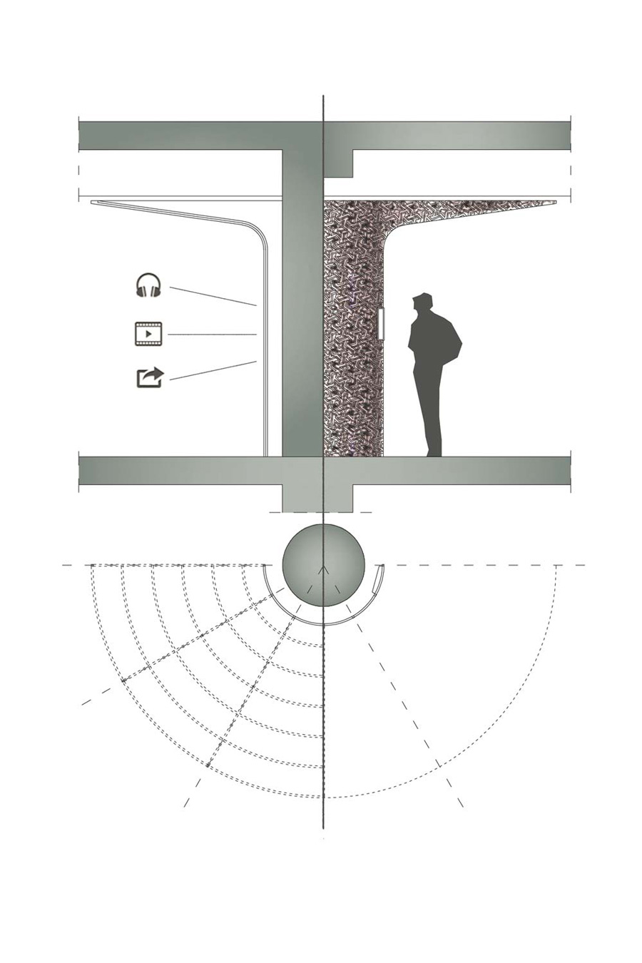 Drawing of the audiovisual Technological Trees.