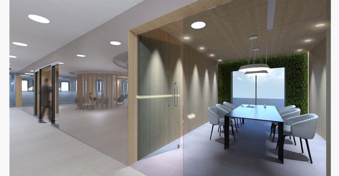 Meeting room interior design of an insurance company in Limassol-Cyprus.