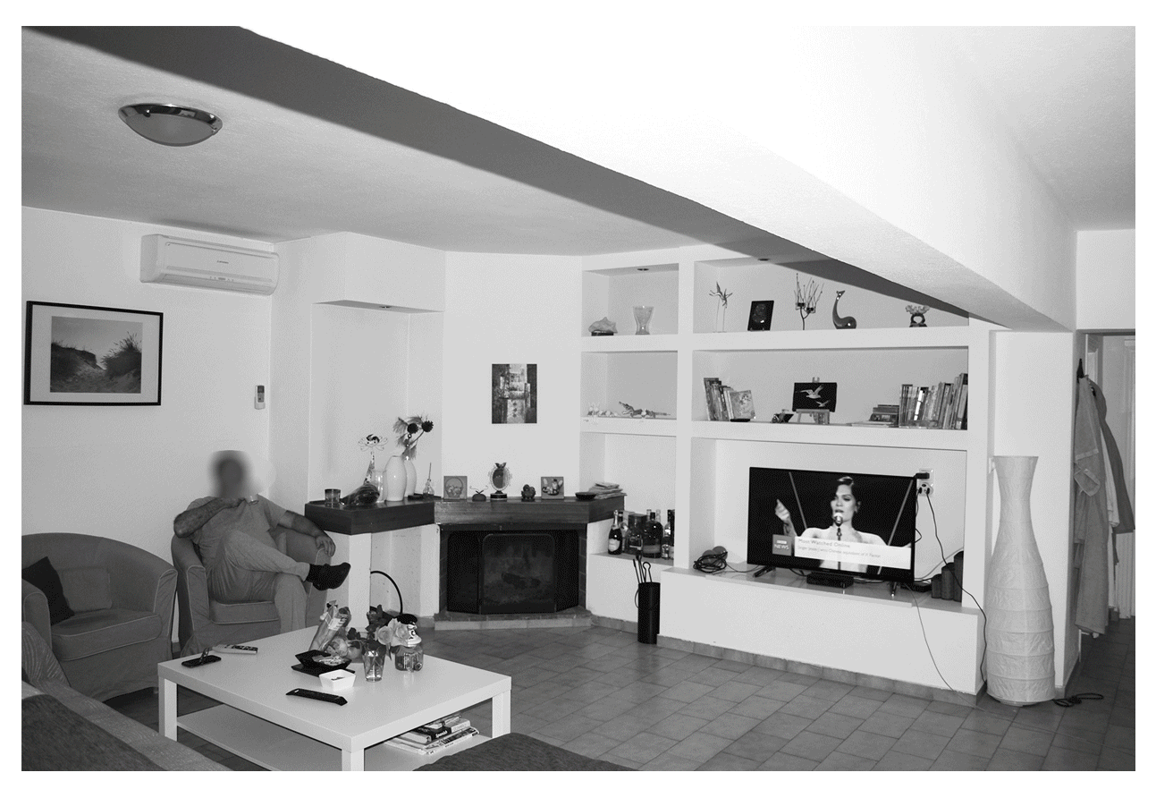 Before and after fireplace structure design.