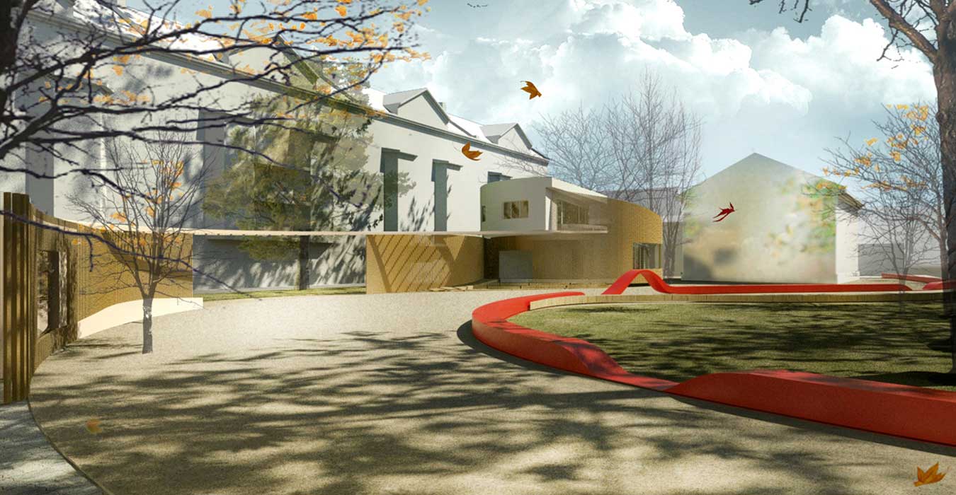 3d visualization of a parks’ entrance