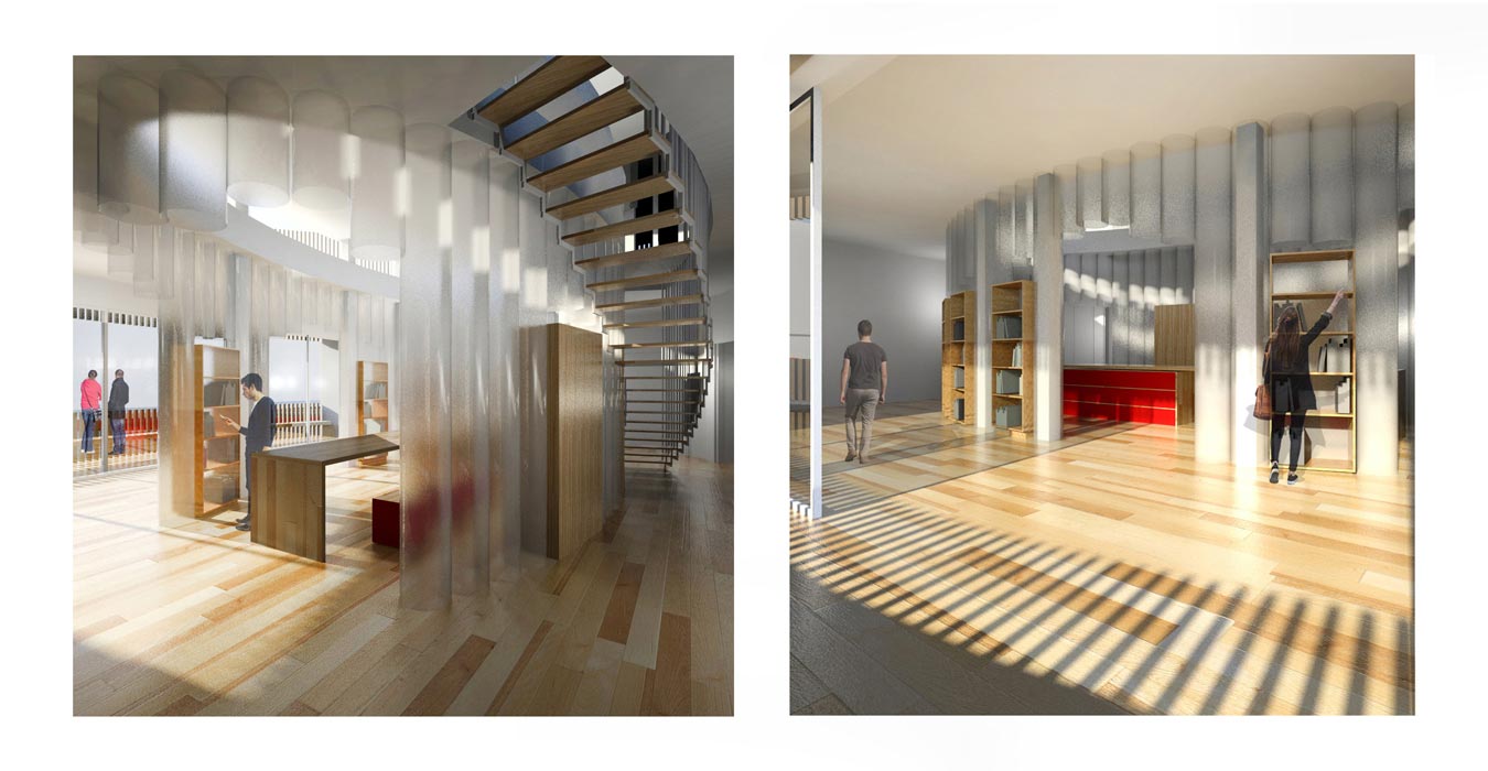 3d visualization presenting a clinic interior