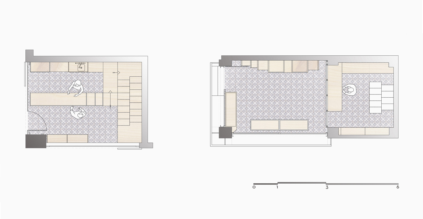 Architectural floor plans. 