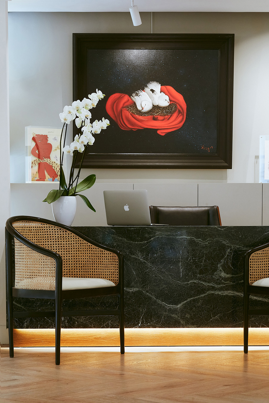 Tinos green marble desk