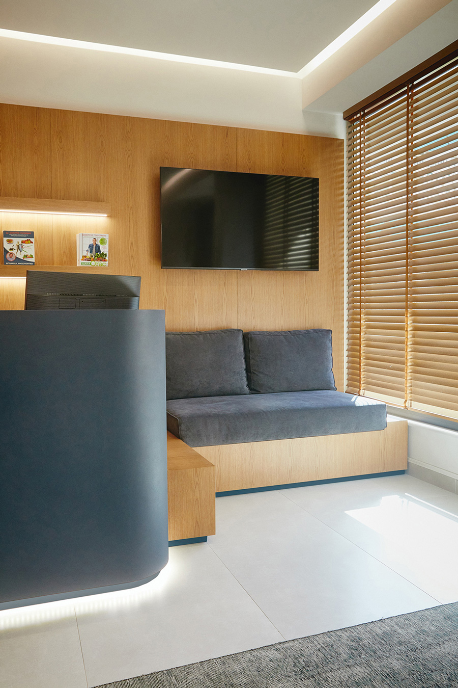 Built in waiting area