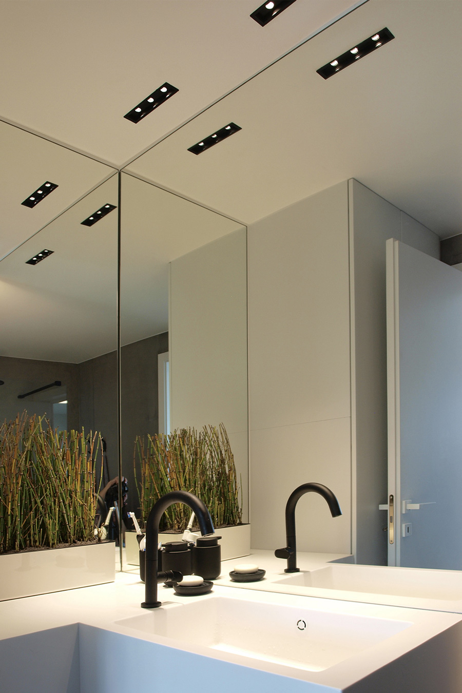 Minimal bathroom design.