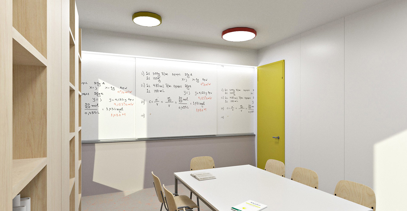 Classroom interior design of a tutorial institute in Nicosia -Cyprus.