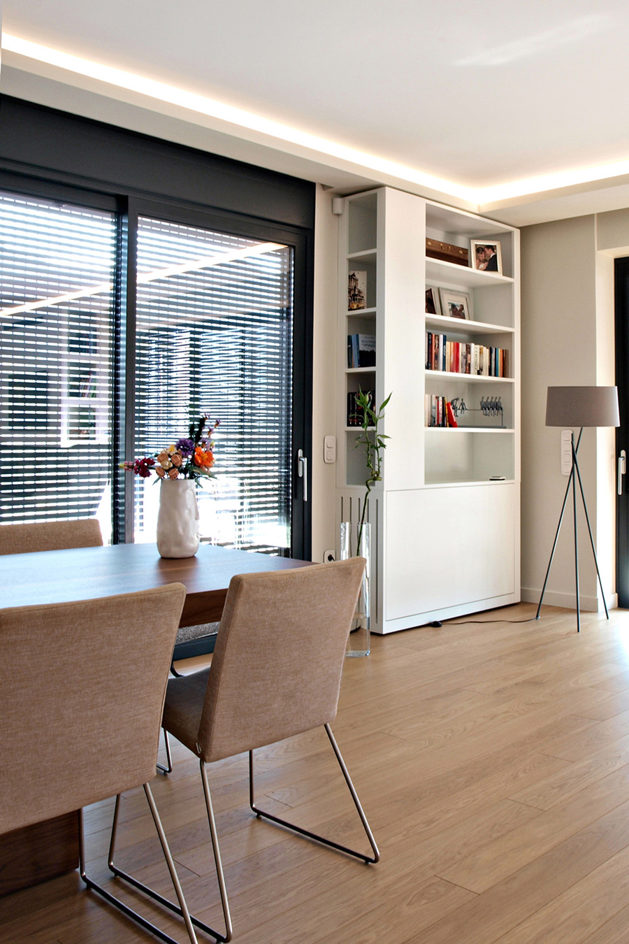 Detail from the bookcase.