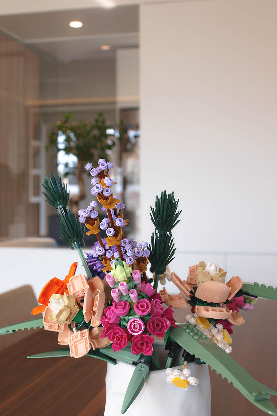 The minimal energy fireplace with black granite.